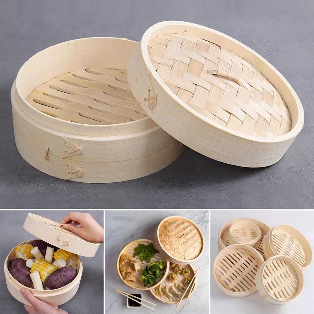 Bao Steamer Bamboo - Çin Buharlı Pişirici Bambu Buharlı Pişirici