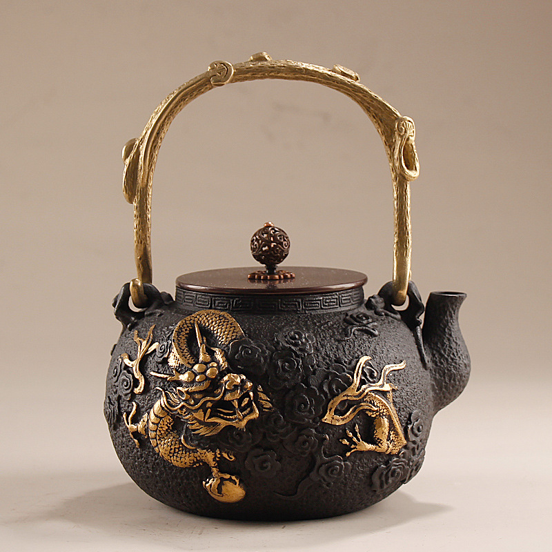 Cast Iron Corn - 1.2L Desenli Dökme Demir Çaydanlık/Gongfu Çay