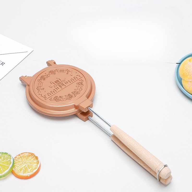 Egg Waffle Pan - Ayrılabilir küçük sandviç kelepçe sandviç fırın