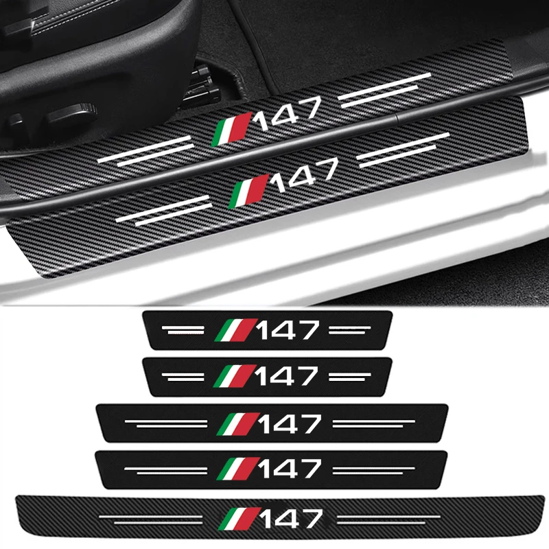 Crepe Pan Carbon - Alfa Romeo 147 için Logo araba