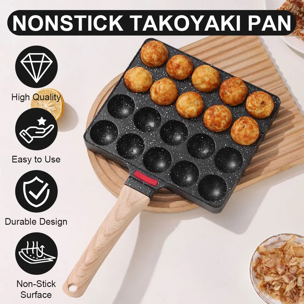 Takoyaki Grill Plate - Takoyaki Tavası 20 Kalıplı Takoyaki Yapıcı