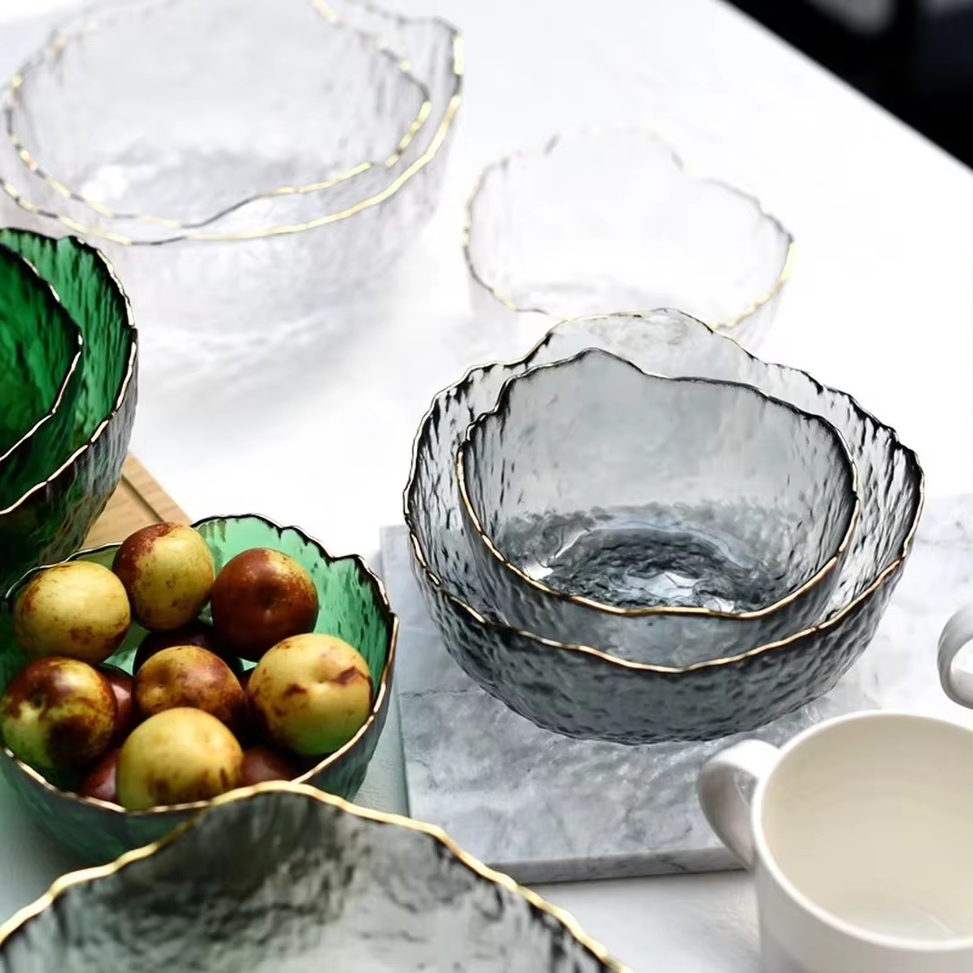 Altın Kenarlı Büyük Cam Salata - Dim Sum Basket incelemesi ve fiyatı