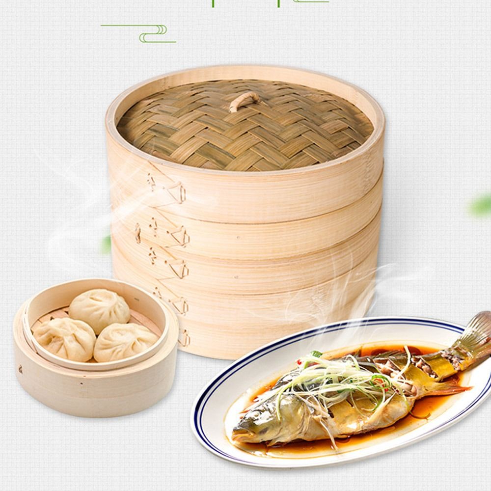 Bambu vapur sepeti kapaklı ham - Bao Steamer Bamboo incelemesi ve fiyatı